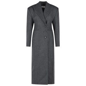 The Andamane 'Ottavia' Melange Grey Wool Blend Coat Women
